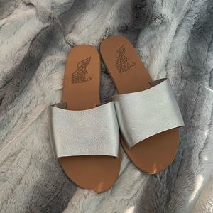 Silver Ancient Greek Sandals